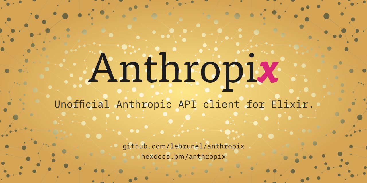 aaronrussell's tweet card. Unofficial Anthropic API client for Elixir. Integrate Claude, Anthropic's powerful language model, into your applications. - lebrunel/anthropix