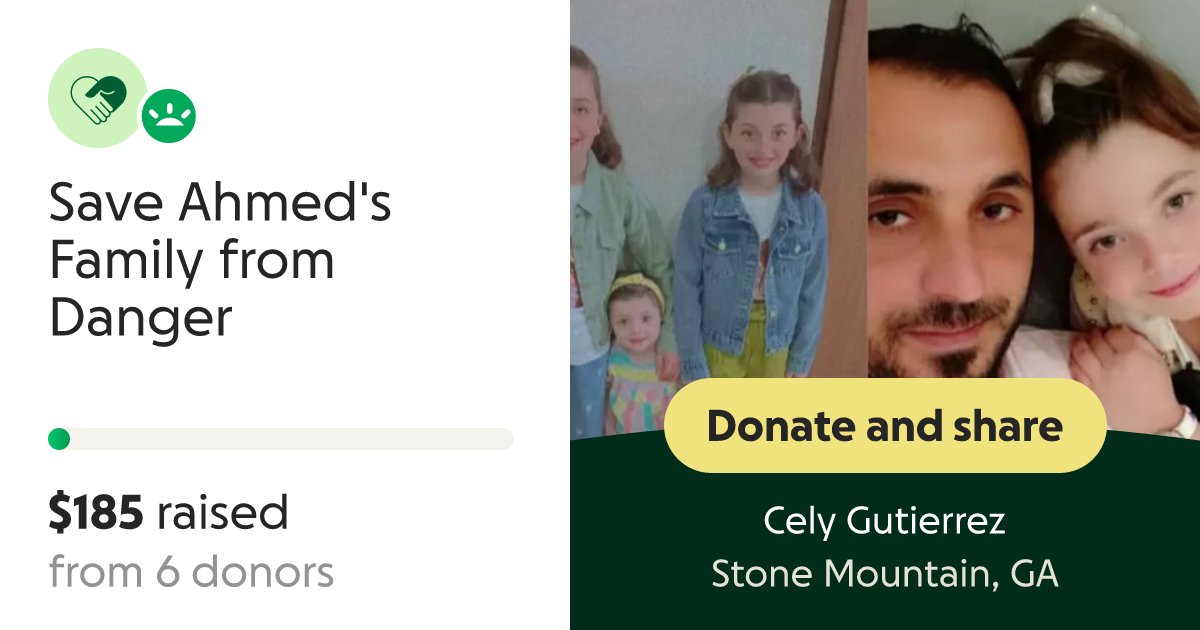mogaza02's tweet card. I am Cely Gutierrez trying to help raise funds for my friend Ahmed Al-Siqali and his ch… Cely Gutierrez needs your support for Save Ahmed's Family from Danger