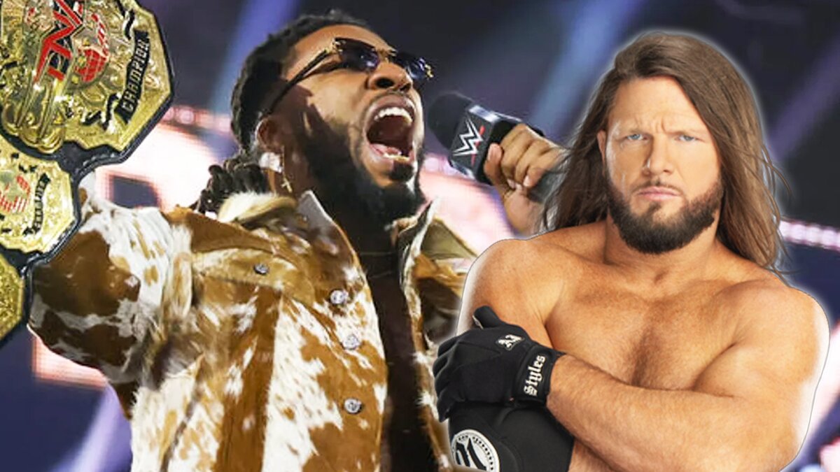 WhatCultureWWE's tweet card. Trick Williams vs. AJ Styles? "Let's book it!"