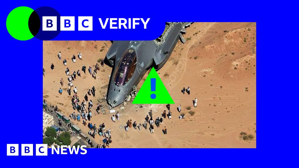 O_Rob1nson's tweet card. Fake AI videos relating to the conflict have gained over 100 million views online, BBC Verify finds.