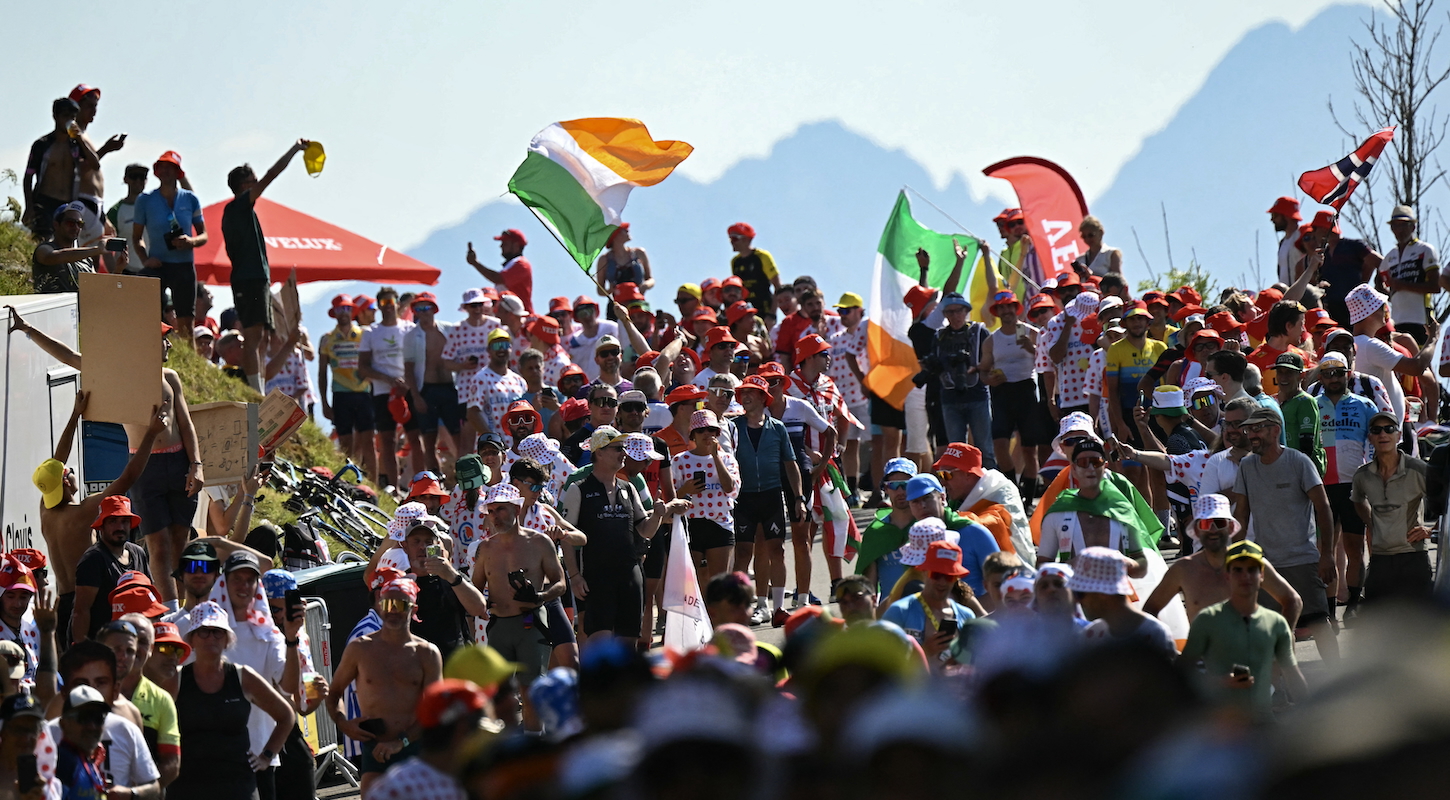 DefectorMedia's tweet card. VAISON-LA-ROMAINE, France — On the morning of Stage 15 of the Tour de France, I was strolling the paddock with a colleague when we happened upon the fan who’d had her cardboard signed turned into...