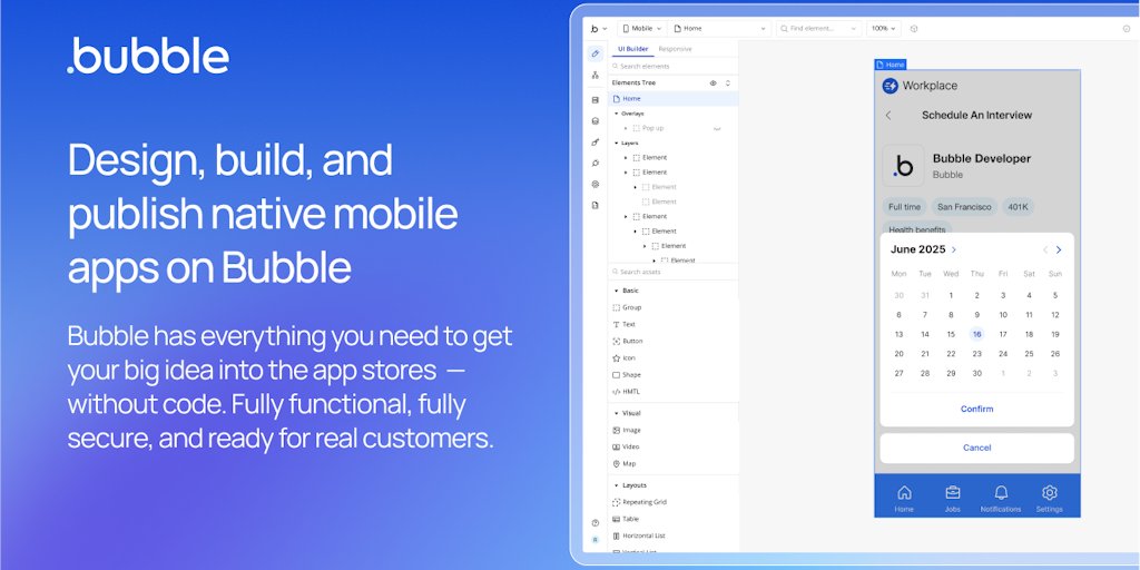 matthewcpaul's tweet card. Bubble is a software development platform that enables anyone to build and launch web and mobile applications without writing code. Rather than specializing in one or two aspects of development (like...