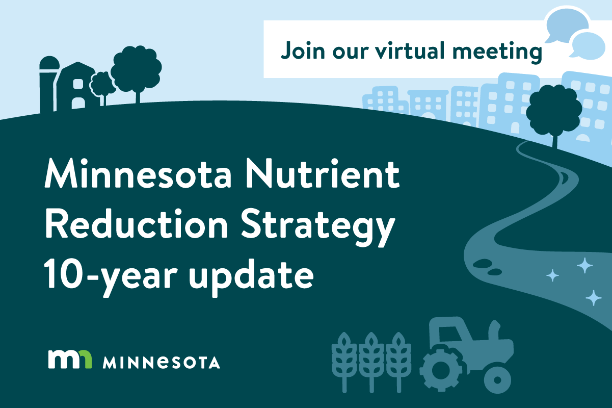 MnPCA's tweet card. A question-and-answer event on the draft 2025 update to the Minnesota Nutrient Reduction Strategy (NRS).