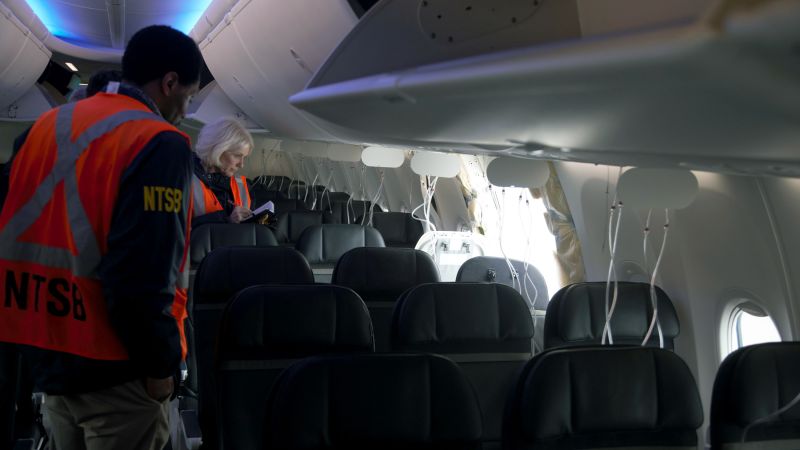 AlexandraSkores's tweet card. Boeing will be back in the hot seat Tuesday as the National Transportation Safety Board holds a hearing to present its findings from an investigation into the terrifying incident in which a door plug...