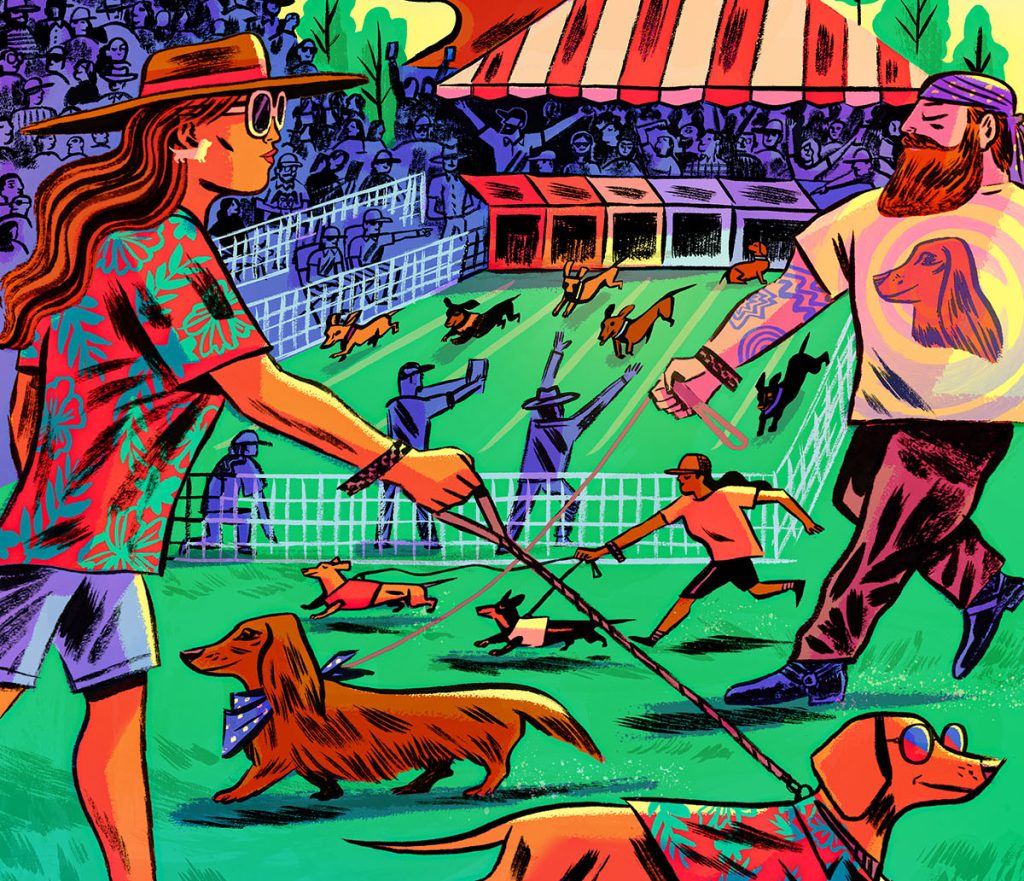 Longreads's tweet card. A dog enthusiast celebrates the small things during the city’s annual tradition