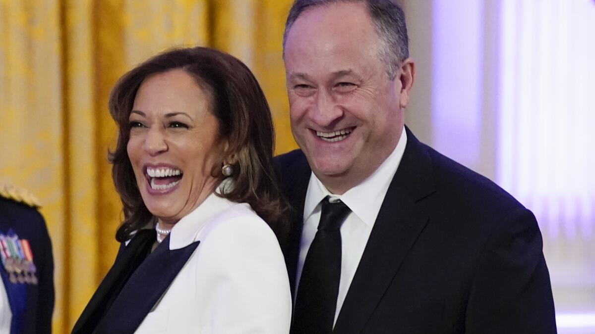 LATSeema's tweet card. As former Vice President Kamala Harris weighs running for governor, her husband, attorney Doug Emhoff, will teach law at USC.