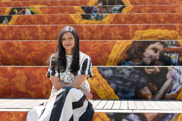 observer's tweet card. “The idea that I could create a space where people might just stumble upon these images by chance amid the daily hustle and bustle was really the goal,” the artist tells Observer.