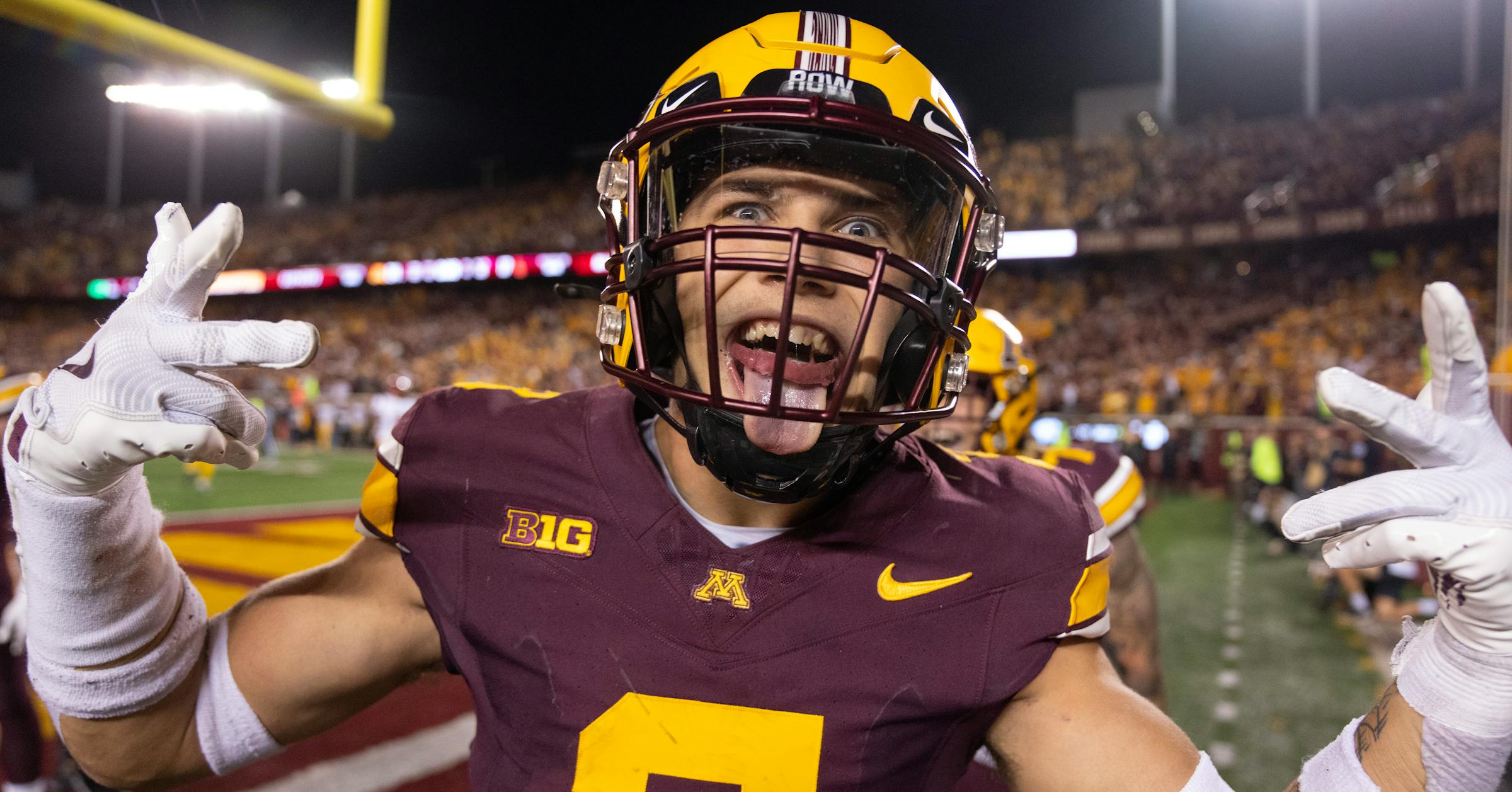 StribSports's tweet card. A contingent from the Gophers — coach P.J. Fleck and players Koi Perich, Anthony Smith, Darius Taylor — is on the Wednesday schedule, plus bonus Drake Lindsey.