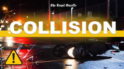 TheRoyalGazette's tweet card. Motorists crossing the Causeway were urged to use caution after a livery motorcycle crashed on the road. A police spokesman warned of the disruption at about 12.30pm. Police are on the scene and have...