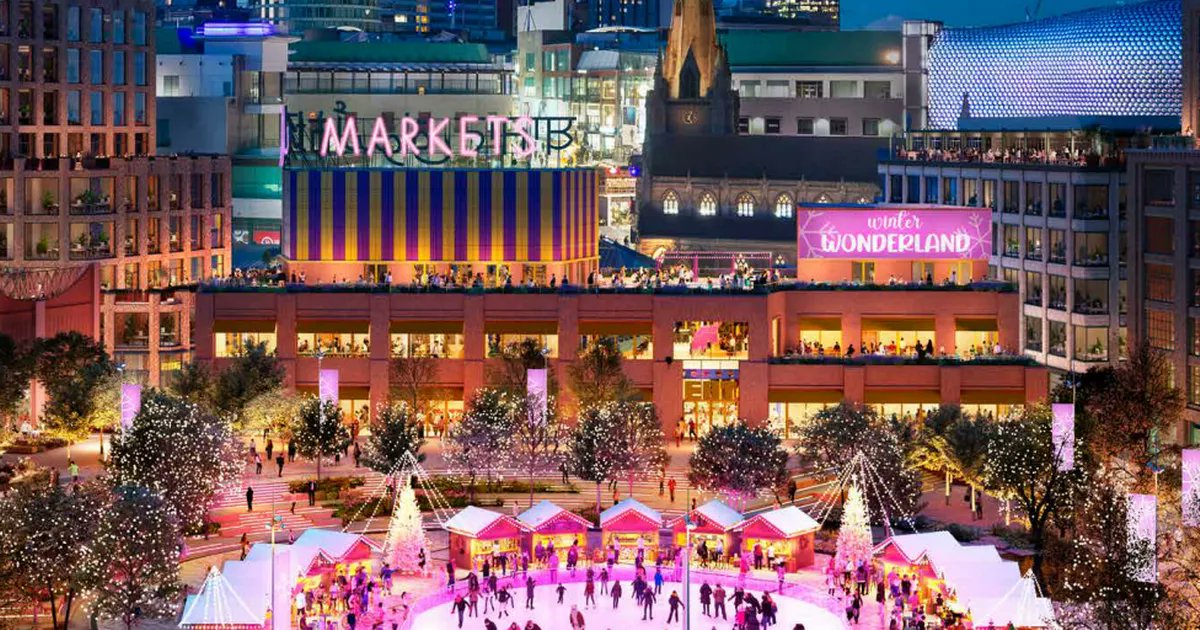 AlexanderJBrock's tweet card. The massive Birmingham scheme is set to provide homes, retail space, civic squares, a park and more in the city centre