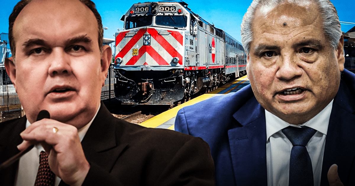Politica_LR's tweet card. Declaraciones de César Sandoval fueron tras culminar la mesa técnica con la Municipalidad de Lima sobre la viabilidad de los trenes Lima-Chosica.