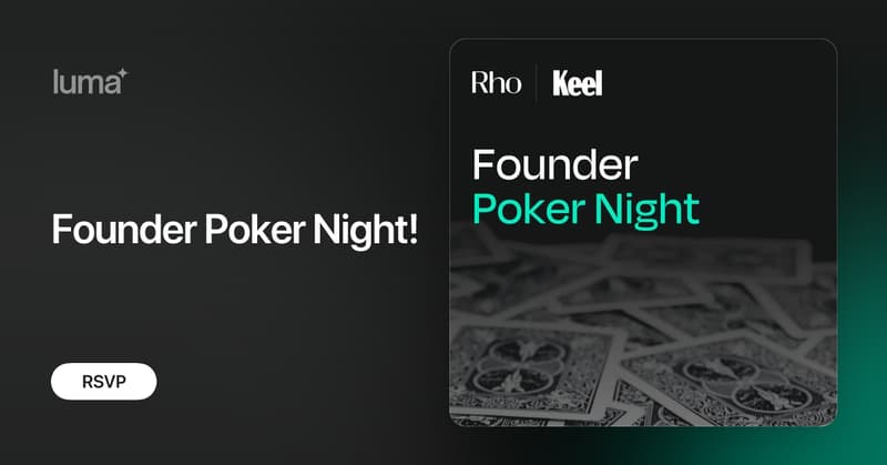 ptrackrman's tweet card. Join a curated group of founders for an evening of casual poker and meaningful conversation. This is a relaxed, off-the-record opportunity to connect with…