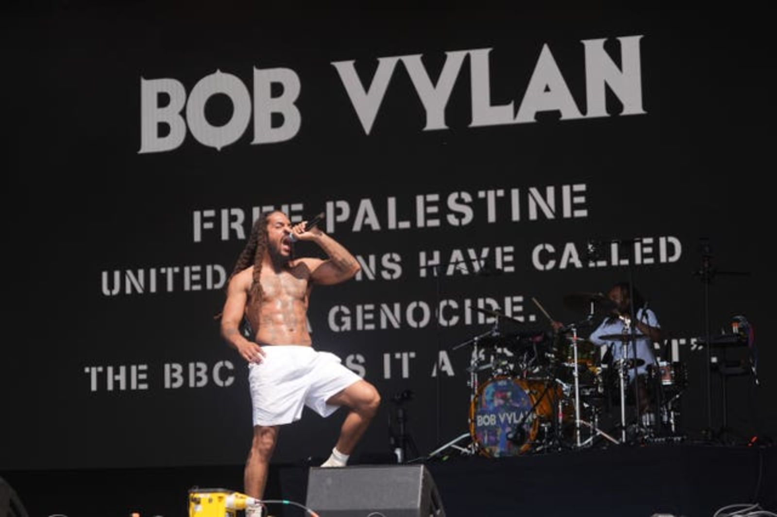 itvwestcountry's tweet card. The band sparked controversy over comments made during their televised appearance at Glastonbury | ITV News West Country