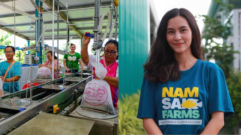 ComDev_Asia's tweet card. In Prachinburi, Thailand, Jessica Turner, an aquatic veterinarian, works on a sustainable tilapia hatchery founded by her parents in 1994. Forty-five percent of the farm's 300 employees are women....