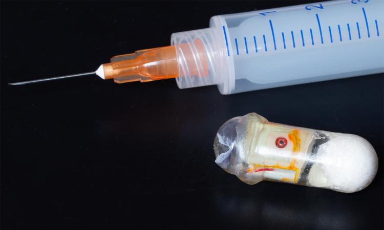 ibbgatech's tweet card. Engineers use sodium bicarb to “self-pressurize” a pill able to deliver drugs that usually require injection directly to the small intestine.