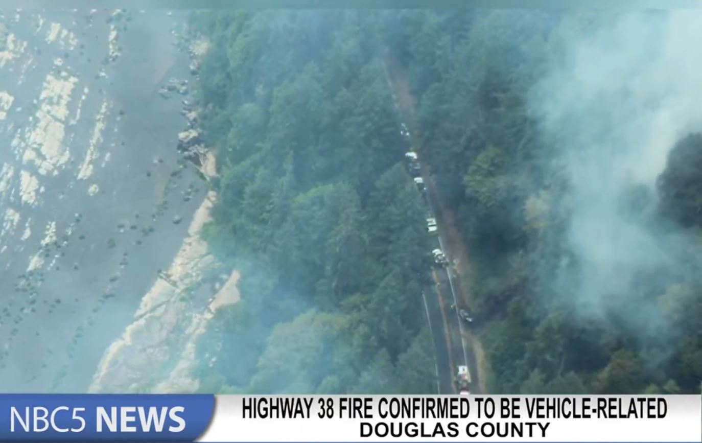 KOBITV's tweet card. DOUGLAS COUNTY, Ore. – The Douglas Forest Protective Association (DFPA) reports that a one-acre wildfire that broke out Sunday afternoon along Highway 38 was vehicle-related. DFPA crews, along with...