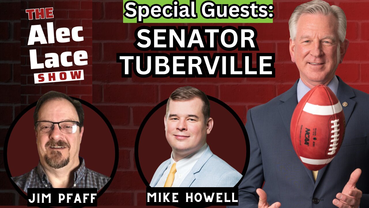 AlecLace's tweet card. The Alec Lace Show • July 22nd Today Alec is joined by Senator Tommy Tuberville, Mike Howell and Jim Pfaff Mike Howell - https://x.com/mhowelltweets?s=21 Jim Pfaff - https://theconservativecaucus.com