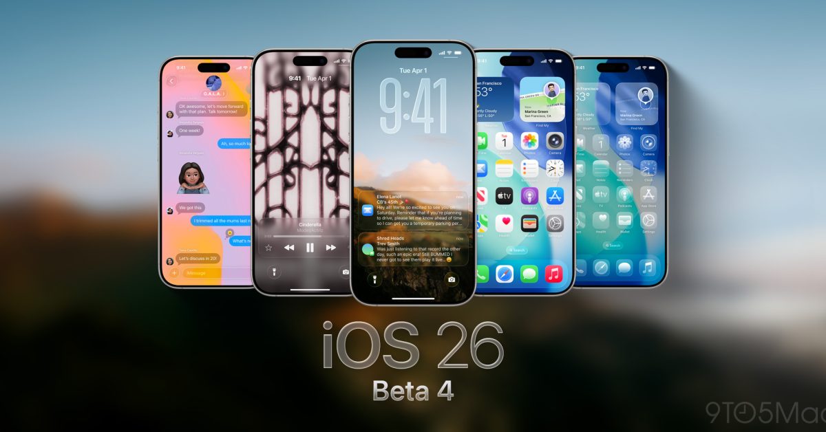 9to5mac's tweet card. Apple has released iOS 26 beta 4 for developer beta testers. The release comes after a controversial Liquid Glass revision in beta 3.