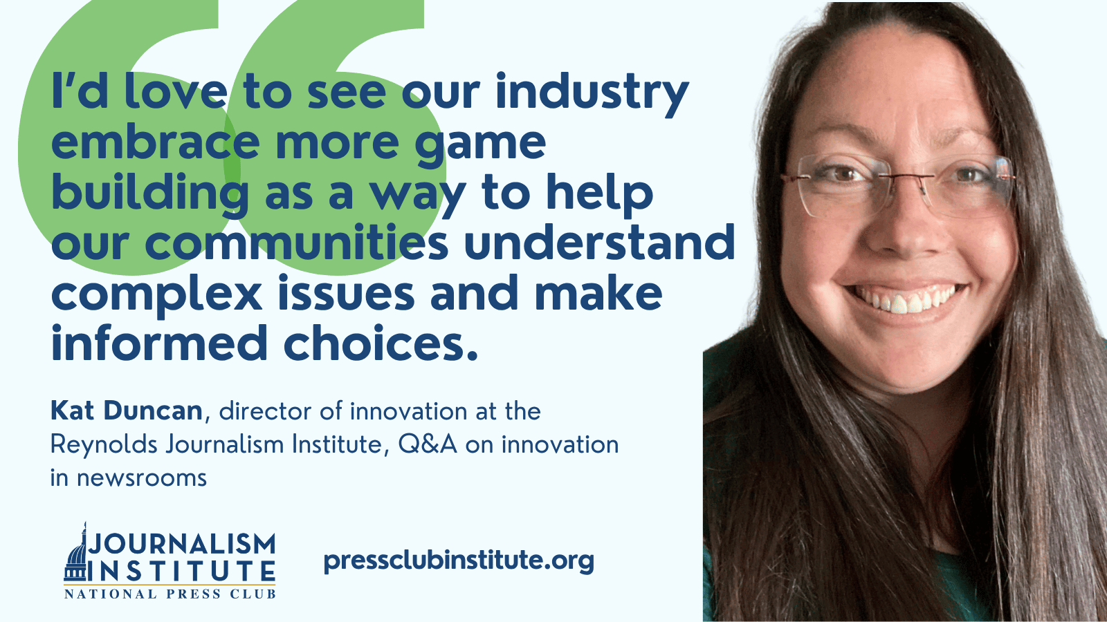 NPCInstitute's tweet card. At the intersection of technology and community journalism, the Reynolds Journalism Institute Innovation team is transforming how newsrooms serve their audiences. From source diversity trackers to...