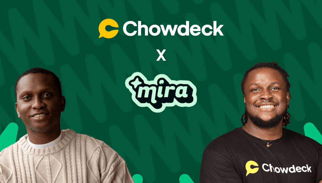 ted_lade's tweet card. Chowdeck has acquired Mira, a fast-growing provider of modern point-of-sale (POS) solutions tailored for the food and hospitality industry