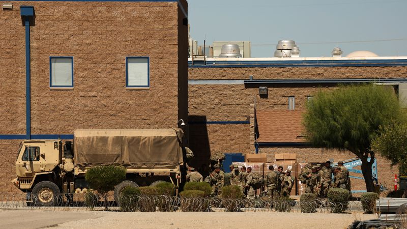 halbritz's tweet card. Roughly 2,000 National Guard troops across multiple states are expected to be mobilized to help Immigration and Customs Enforcement at detention facilities, according to a US official and a source...