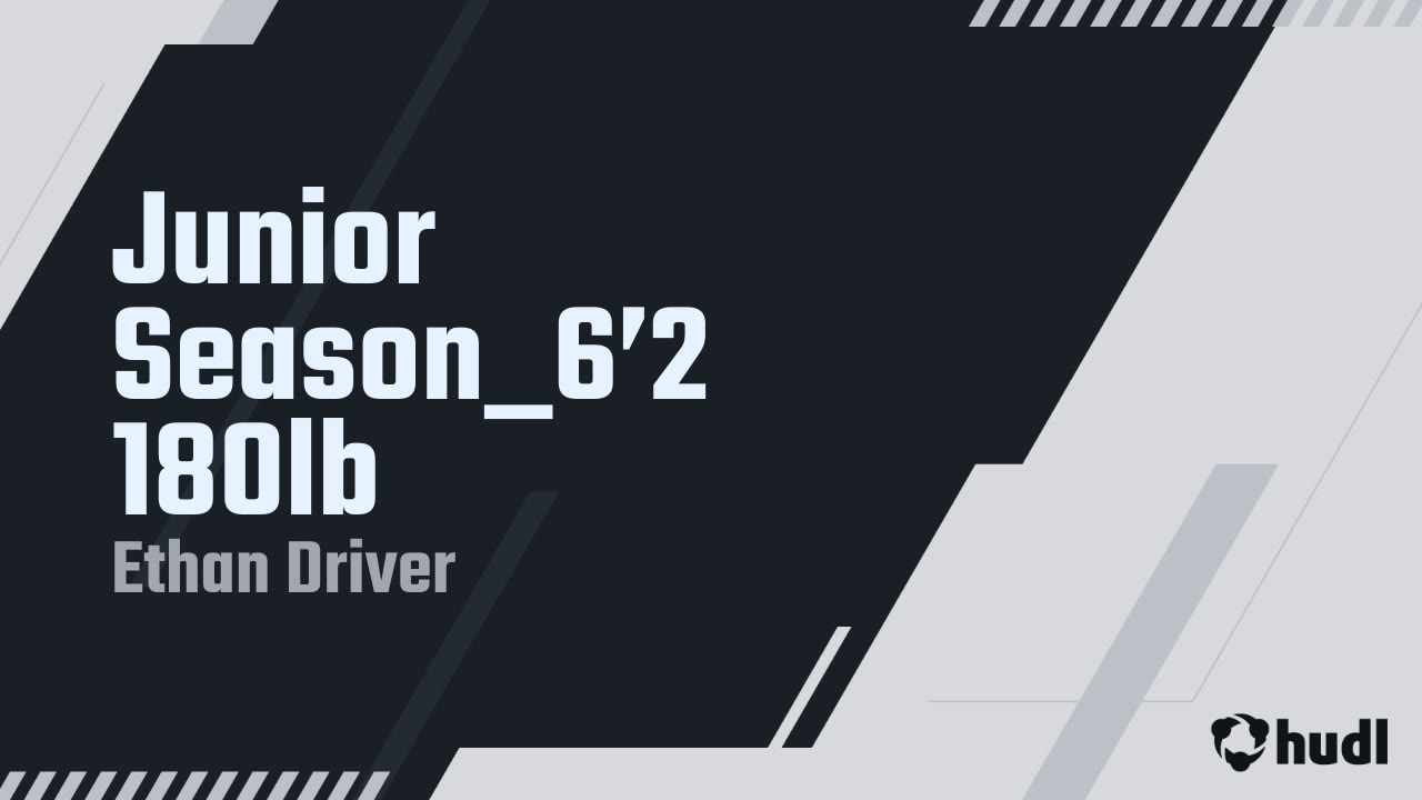 EthanDriver07's tweet card. Junior Season_6’2 180lb