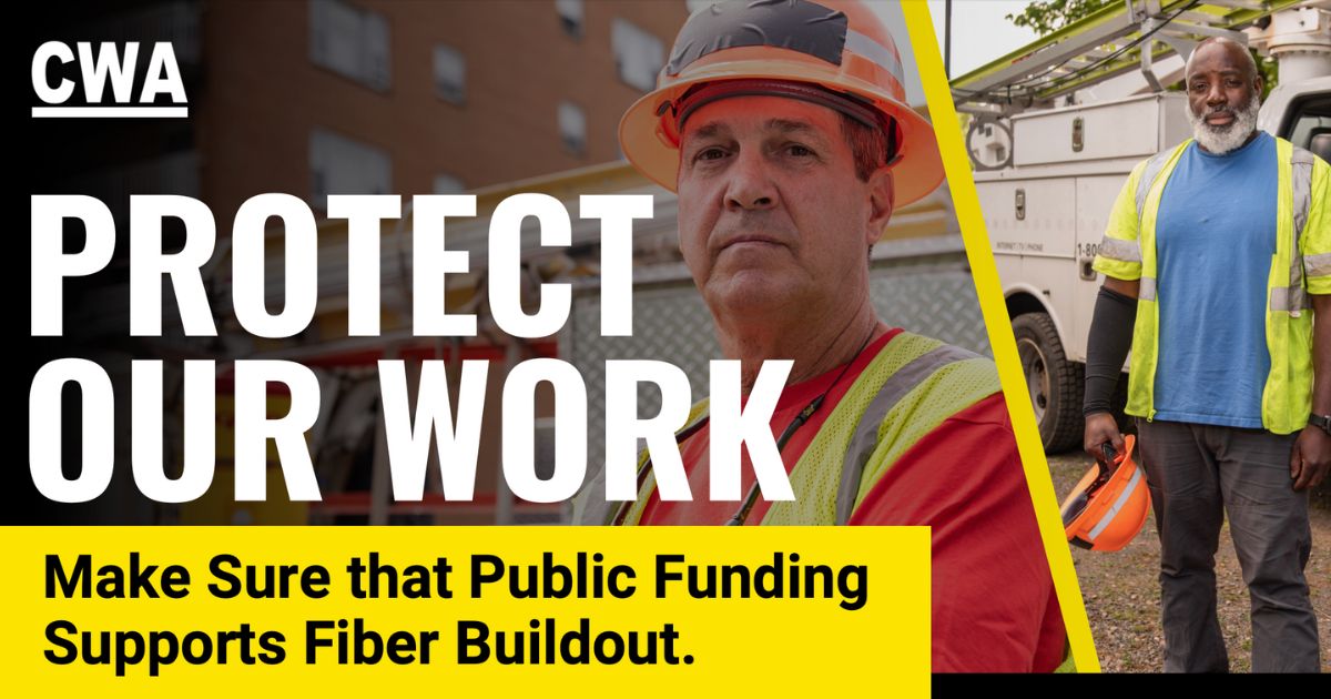 sabasile's tweet card. Satellite company CEOs are pushing to funnel funds intended for fiber broadband buildout to unreliable, non-union satellite internet service. Tell the National Telecommunications and Information...