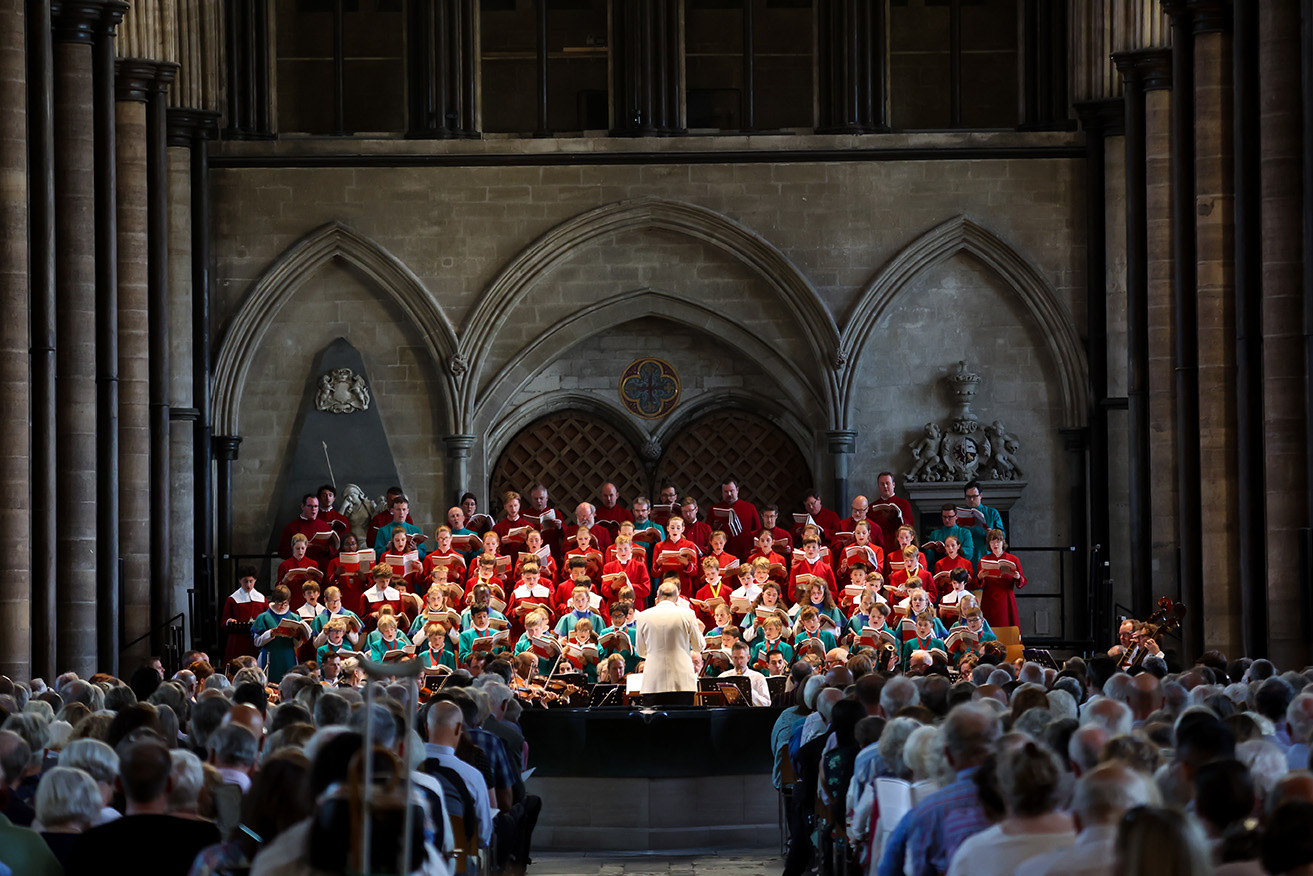 RSCMCentre's tweet card. A music festival featuring the choirs of Chichester, Winchester and Salisbury. Held at Salisbury Cathedral from 16-19 July 2025.