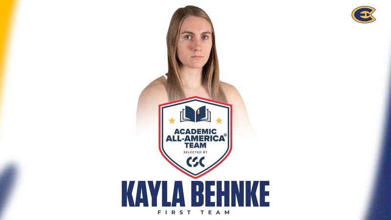 UWECblugolds's tweet card. EAU CLAIRE, Wis. — The University of Wisconsin-Eau Claire women's track and field team's Kayla Behkne (Sr. - Appleton, Wis./Kimberly) earned first team Academic All-America honors from College Sports...