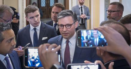 JournalStarNews's tweet card. House Speaker Mike Johnson's stance seemed unlikely to satisfy many Republicans who are threatening to support a bipartisan bill to pry information from the Justice Department.