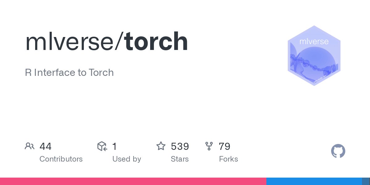 dfalbel's tweet card. R Interface to Torch. Contribute to mlverse/torch development by creating an account on GitHub.