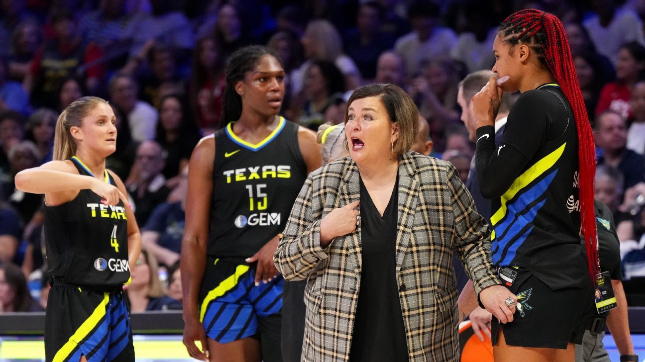 ESPN_WomenHoop's tweet card. Latricia Trammell, who was fired as head coach of the Wings in October, has returned to the Sparks as a special assistant to coach Lynne Roberts.