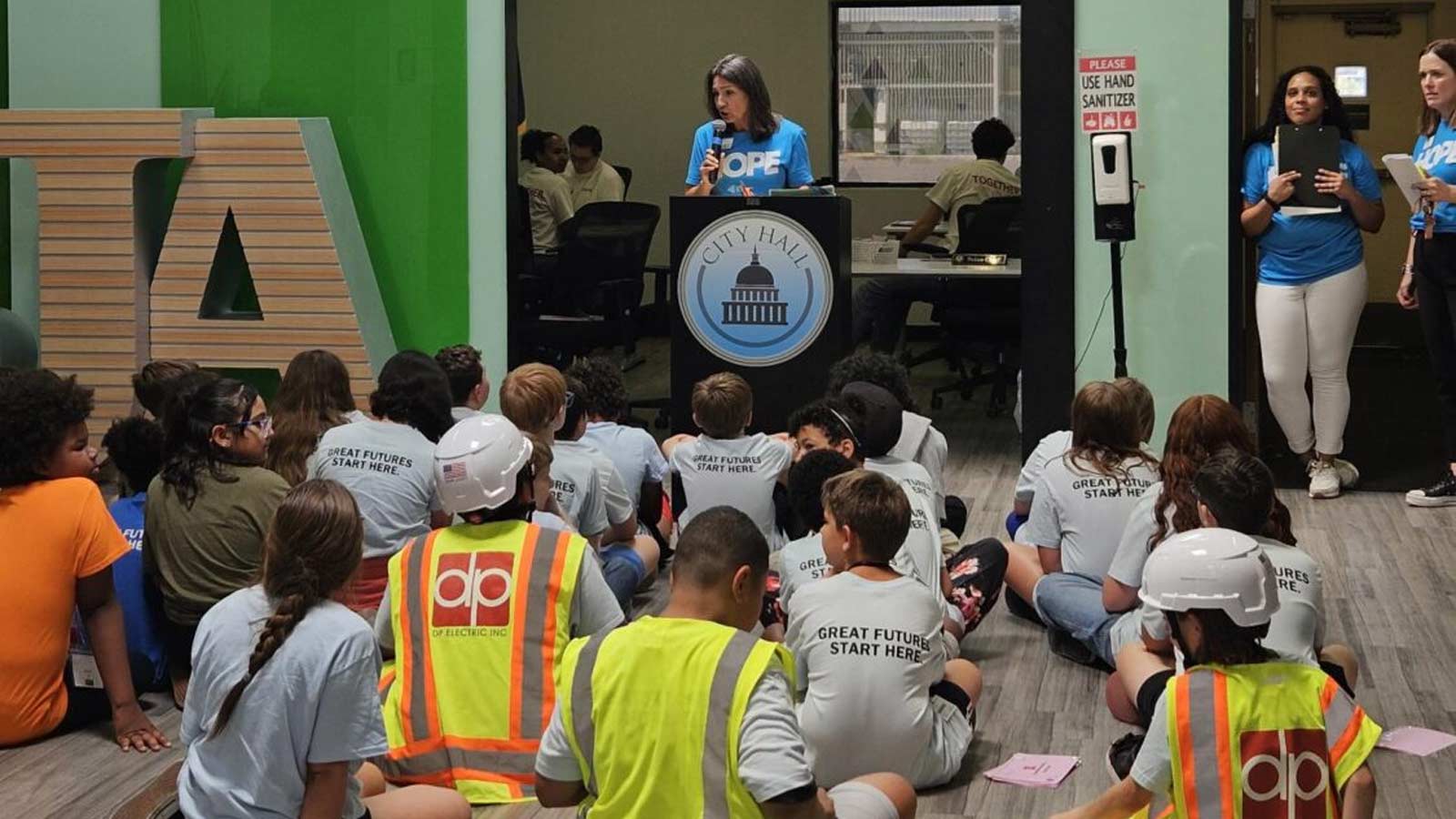 SenMarkKelly's tweet card. TSMC Arizona interns joined kids from the Boys & Girls Club at JA BizTown last week to teach them about future career paths and personal finance.