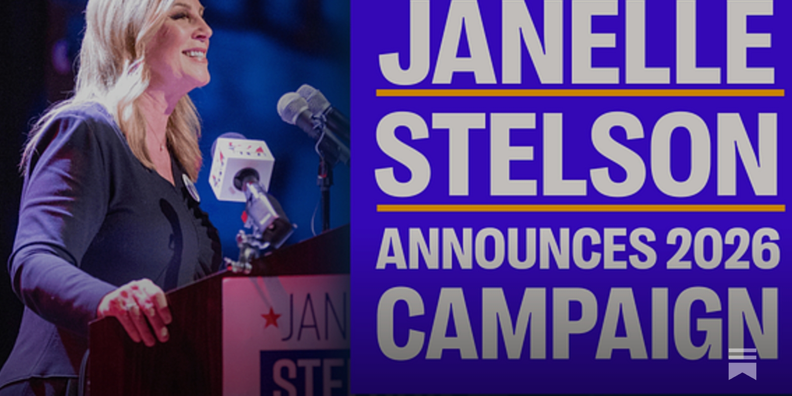 theWelcomePAC's tweet card. Stelson came within a point of being the 219th House Democrat in 2024. Now she's back to finish the job