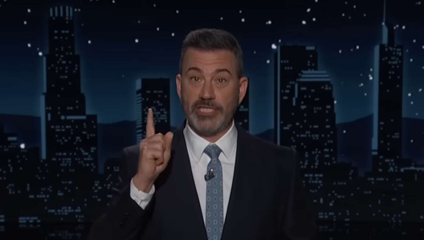 BarbaraRKay's tweet card. LOS ANGELES, CA — In solidarity with his friend Stephen Colbert, Jimmy Kimmel has vowed not to tell any funny jokes until The Late Show is reinstated.
