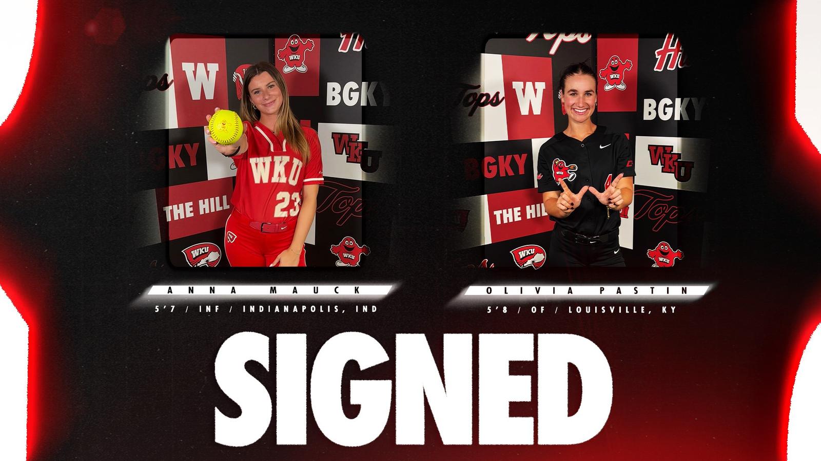 WKUSoftball's tweet card. BOWLING GREEN, Ky. -- WKU Softball announced the addition of two transfers on Monday, with Olivia Pastin and Anna Mauck. Pastin is a graduate transfer from N...
