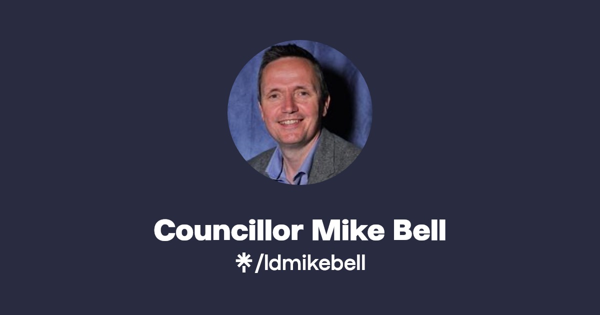 ldmikebell's tweet card. Leader of North Somerset Council. Lib Dem councillor in Weston-super-Mare.