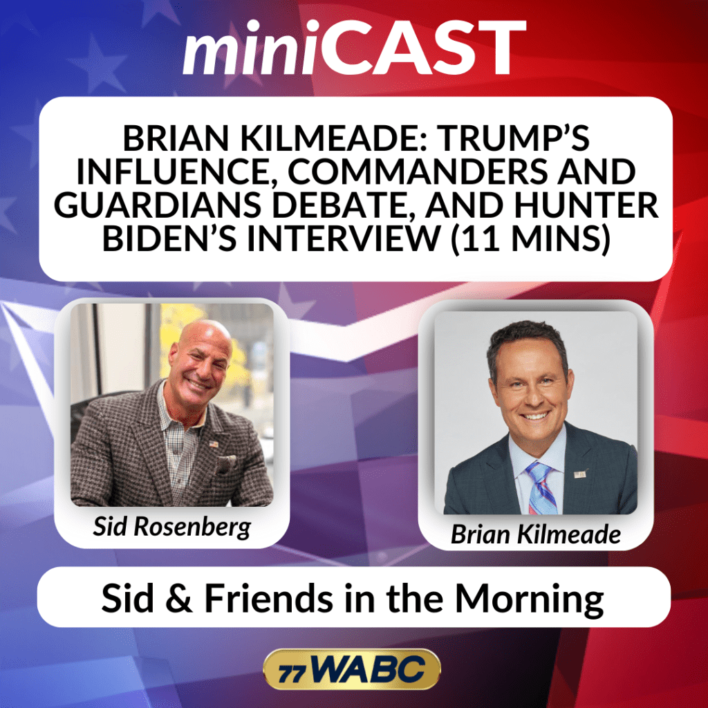 77WABCradio's tweet card. WABC Brian Kilmeade joins Sid to tackle President Trump\'s achievements, controversies surrounding sports team names like the Washington Commanders and Cleveland Guardians, and a critique of politi...