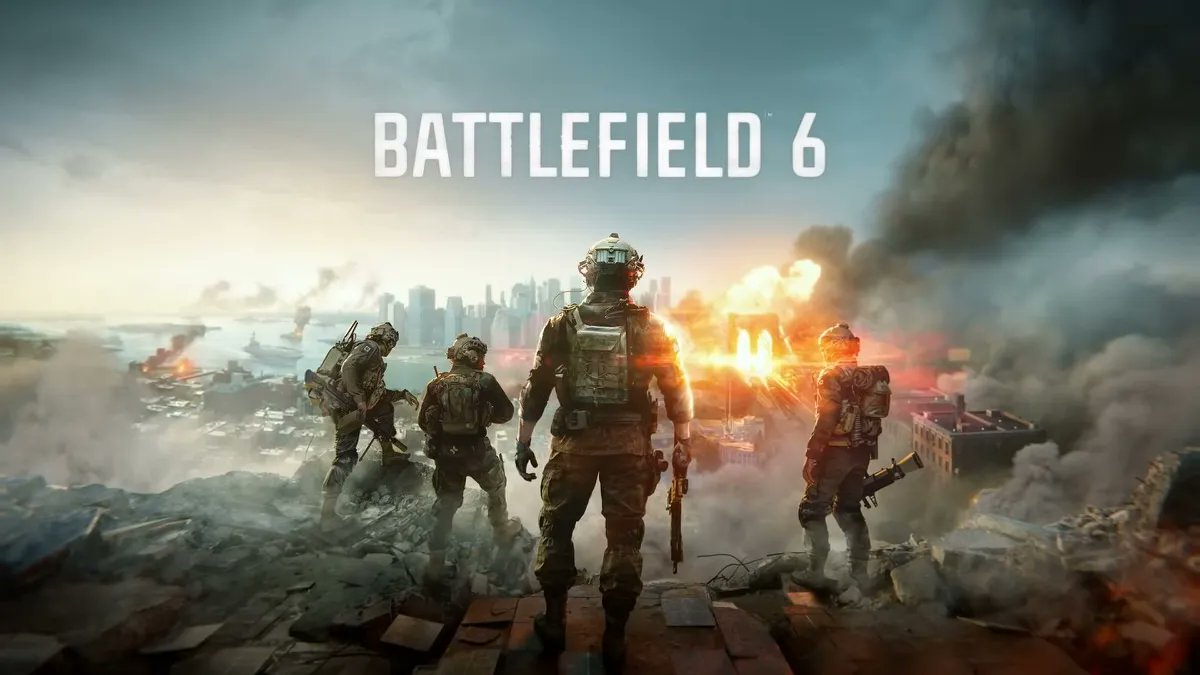CoRRiENTE_top's tweet card. エレクトロニック・アーツ（EA）は、人気FPSシリーズ最新作『Battlefield 6』を正式発表した。お披露目トレーラーは日本時間の7月25日午前0時にプレミア公開予定。ティーザー画像には、炎上するニューヨーク市街とブルックリン橋が描か...