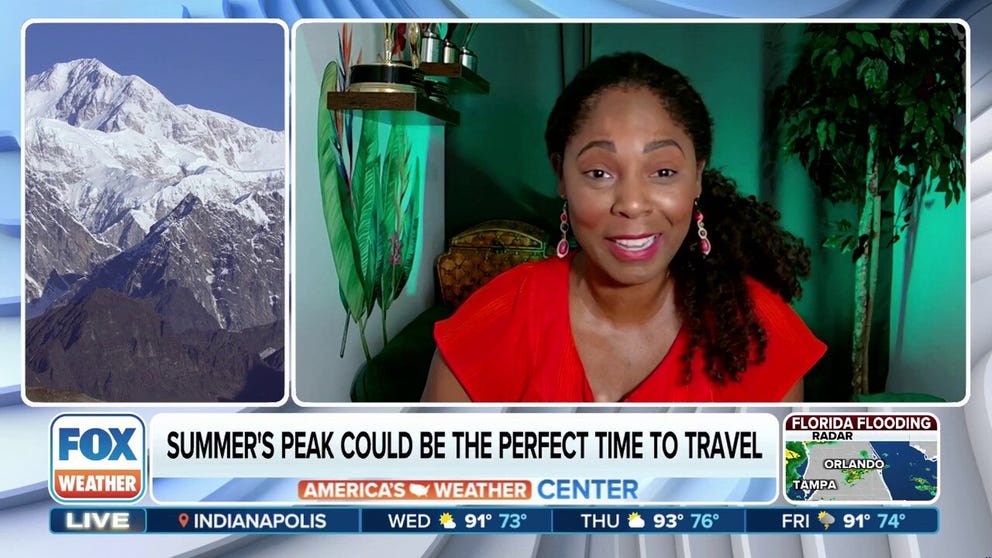 foxweather's tweet card. It's not too late to plan the perfect summer trip. Travel expert Dayvee Sutton spoke about how airfare is actually dropping for some destinations, which destin