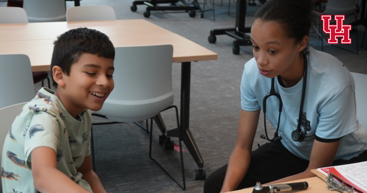 UH_News's tweet card. University of Houston medical students alongside physicians provided athletes participating in Special Olympics sports with free health screenings during a June 21 event at the Tilman J. Fertitta...