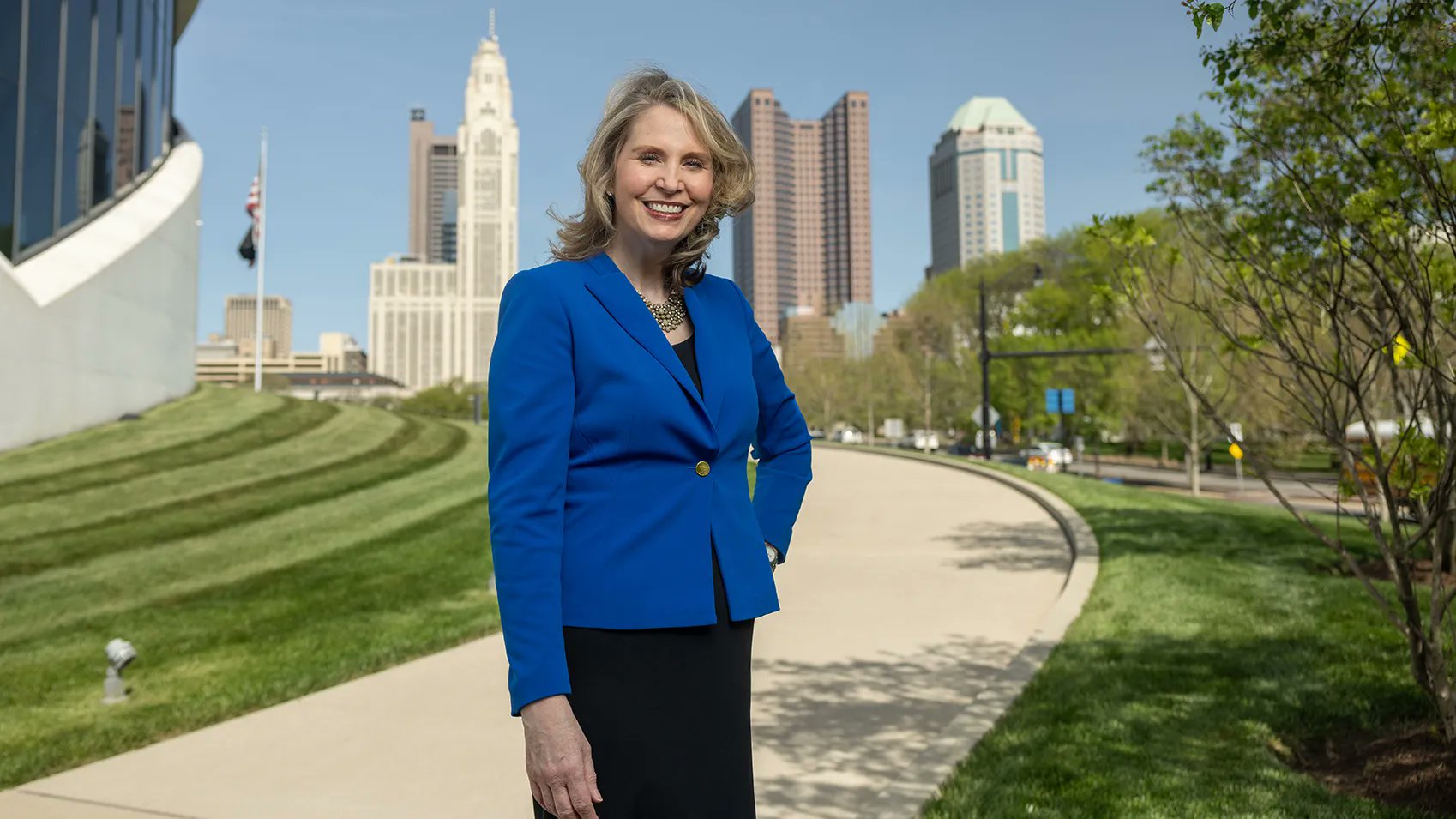 ASCatOSU's tweet card. Amy Edwards Taylor—a “driving force” for Columbus Commons, Scioto Mile and the national veterans museum—isn’t done yet.
