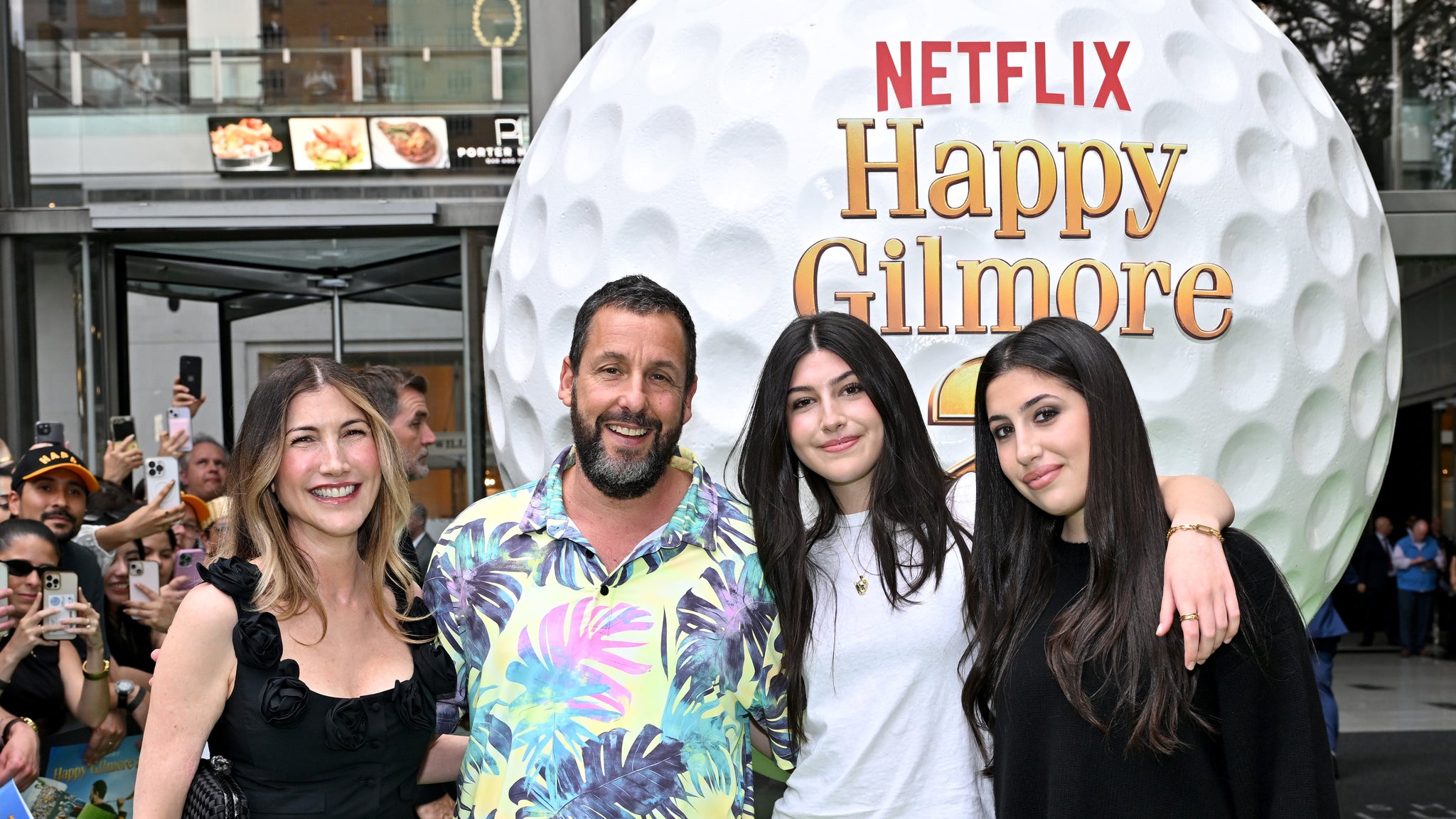 TooFab's tweet card. Every Must-See Photo from the 'Happy Gilmore 2' World Premiere