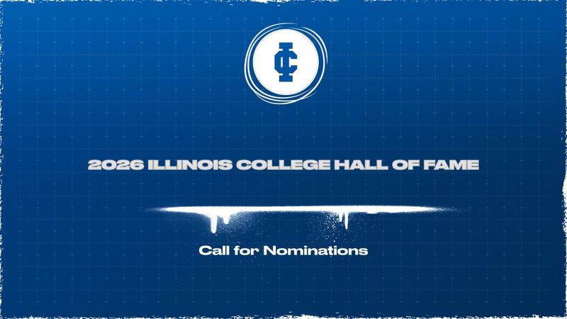 IC_Athletics's tweet card. The Illinois College Athletics Department is now accepting nominations for its Hall of Fame Class of 2026.