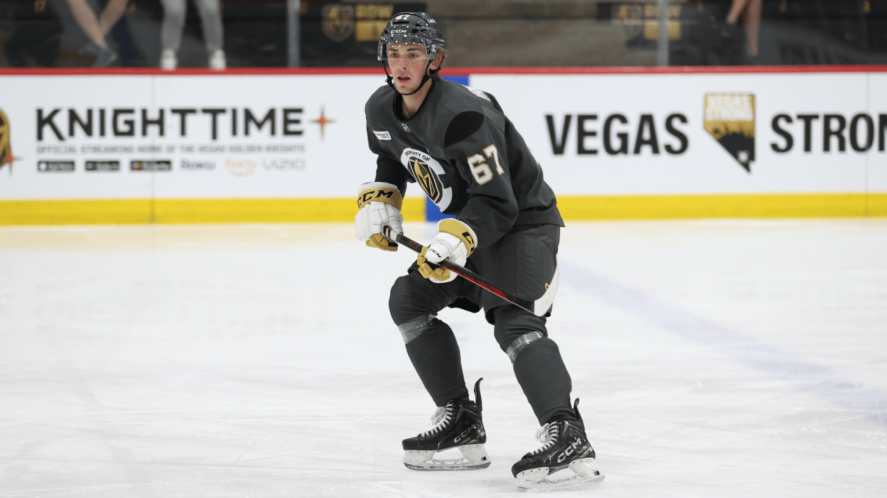 GoldenKnights's tweet card. 20 questions with VGK Prospect Lucas Van Vliet