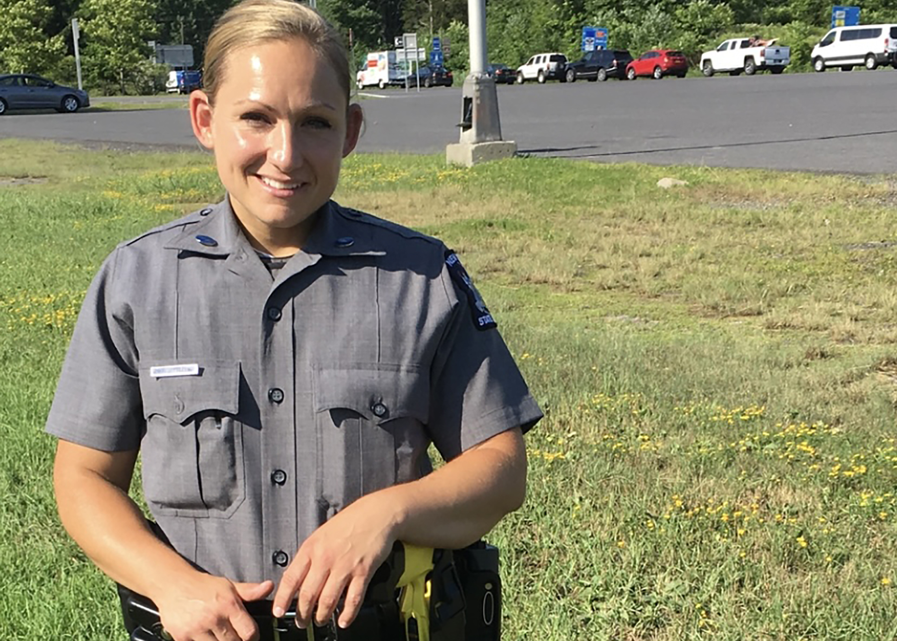 Brendan_LyonsTU's tweet card. New York state trooper fired after failed drug test sues State Police to get job back.