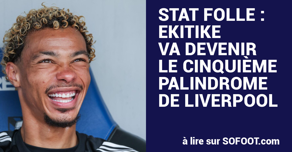 sofoot's tweet card. Ekitike dans un kayak sans ressasser. Hugo Ekitike ne va pas seulement signer à Liverpool…