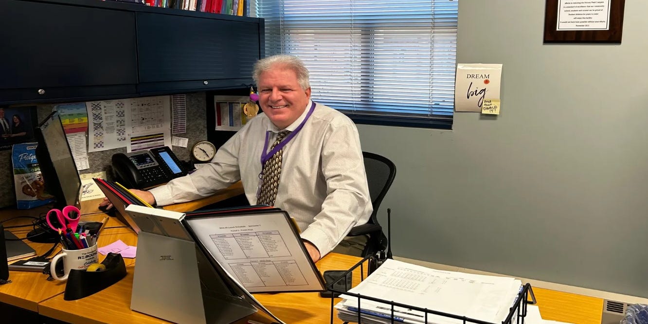 seacoastonline's tweet card. Principal Brett Hoogterp had been at Marshwood since 2022. Assistant Principal Kelly Glynn started in 2024. Both resigned in June.