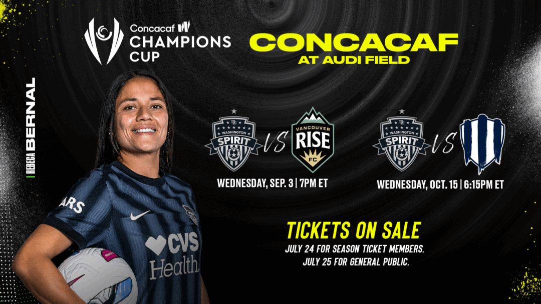 WashSpirit's tweet card. Washington, D.C. (07/22/2025) – The Washington Spirit will host both of its home matches for the 2025-26 Concacaf W Champions Cup at Audi Field, the club announced Tuesday. The Spirit will welcome...