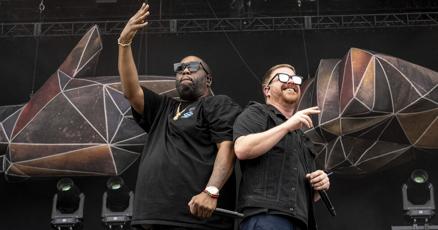 NOLAnews's tweet card. The group took the stage Monday night and performed hits like "Blockbuster Night Pt. 1," "Ooh La La," "Run The Jewels" and "JU$T."